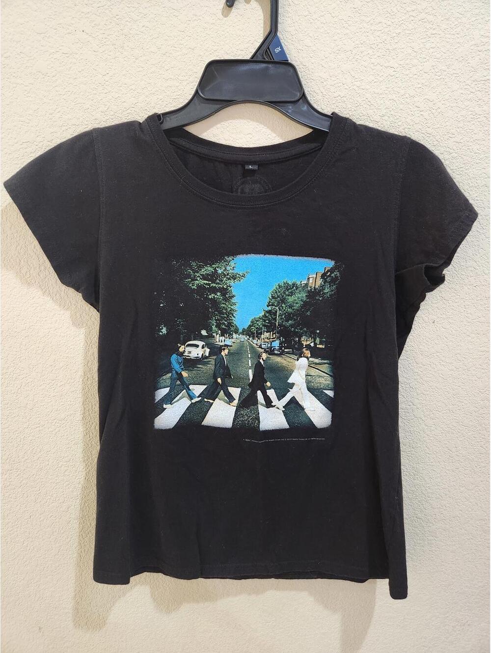 The Beatles T-Shirt Abbey Road 2010 Authentic Tees Women Sz Large Y2K Vintage